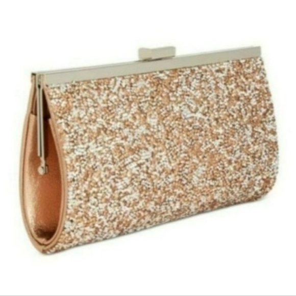 INC International Concepts Handbags - INC International Concepts Lexy Minaudiere Clutch -Rose Gold